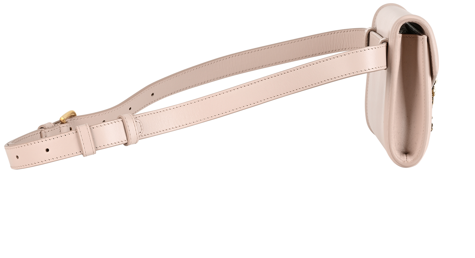 Devotion Belt Bag, &pound;450, Handbags, Pink, Leather, Side view